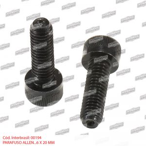 Parafuso allen 6x20mm