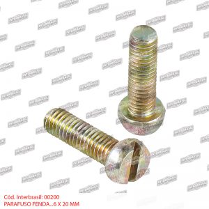 Parafuso fenda 6x20 mm