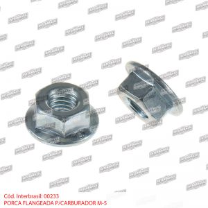 Porca flangeada para carburador M5
