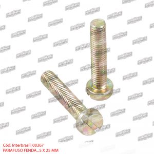 Parafuso fenda 5x25mm