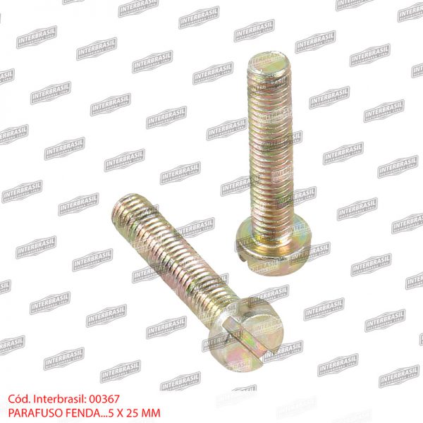 Parafuso fenda 5x25mm