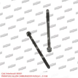 Parafuso allen carburador Husq. 61 5x80mm