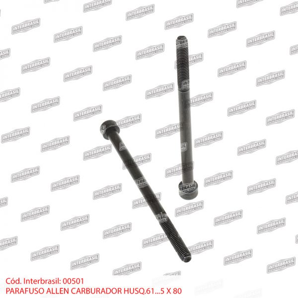 Parafuso allen carburador Husq. 61 5x80mm