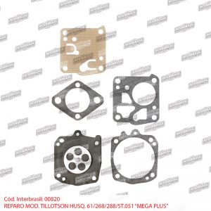 Reparo Husq. 61 / 268 / 288 / St. 051 mod. Tillotson (Mega Plus)