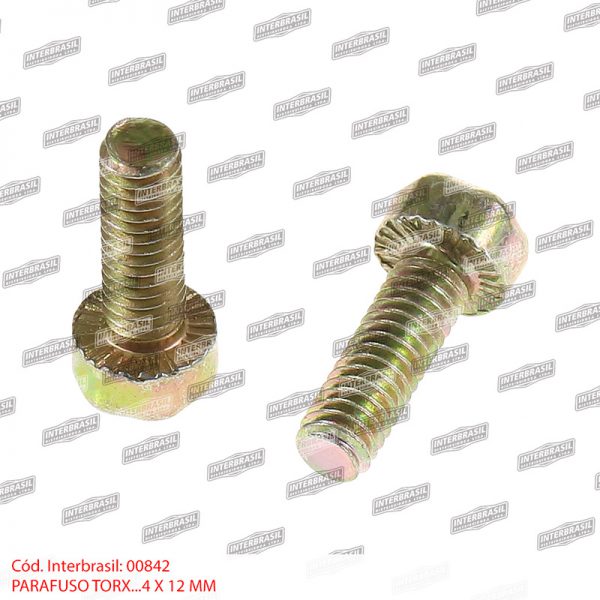 Parafuso torx 4x12mm