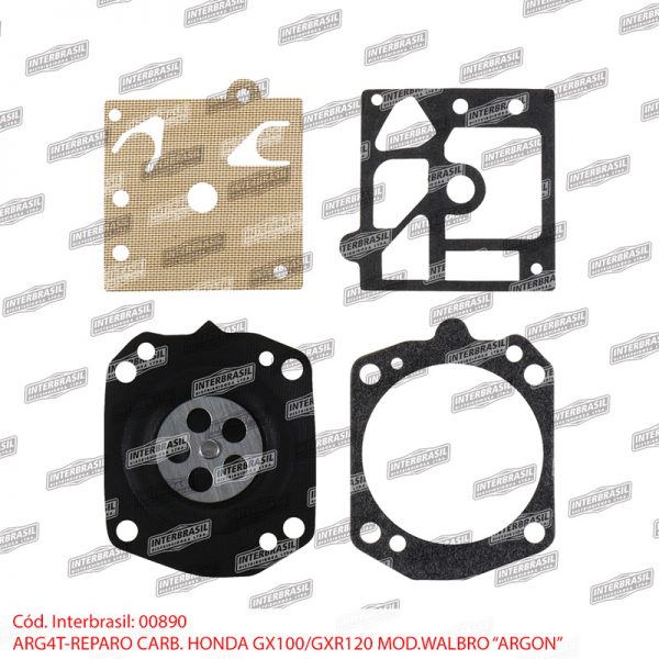 Reparo carburador Honda GX-100 / GXR-120 (mod. Walbro)