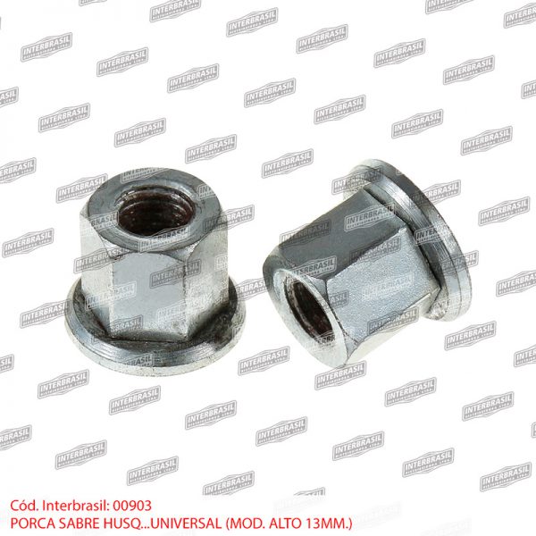 Porca sabre Husq. universal mod. alto 13mm