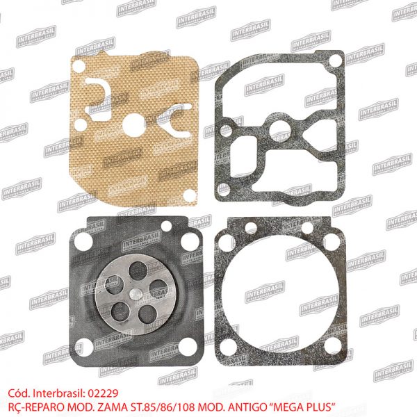 Reparo carburador mod. Zama St. 85 / 86 / 108 mod. antigo (Mega Plus)