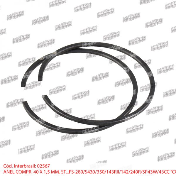 Anel compressão 40x1,5mm FS-280/ S430/ 350/ 143RII/ 142/ 240R/ SP43W/ 43CC (Cofap)