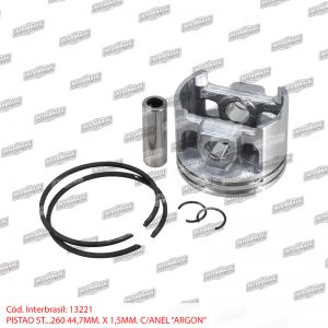 Pistao 44,7mm com anel St. 260 (Argon)
