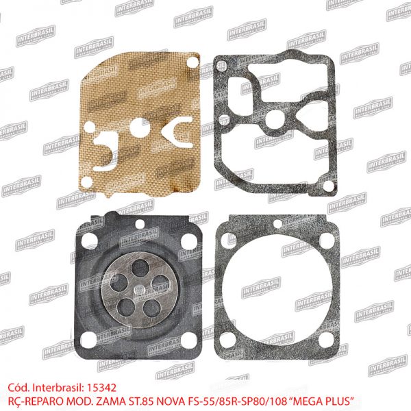 Reparo carburador mod. Zama St. 85 nova / 85R-SP80 / 108 (Mega Plus)
