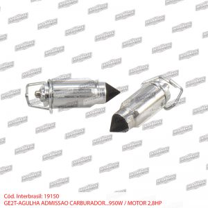 Agulha admissão carburador 900W motor 2,8hp