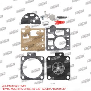 Reparo St. 038 / 380 com kit agulha mod. Bing (Tillotson)