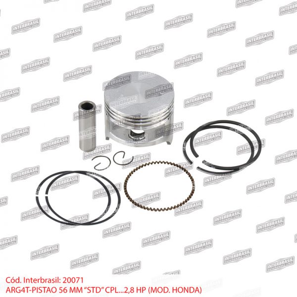 Pistão 56mm std. cpl. 2,8hp (mod. Honda)