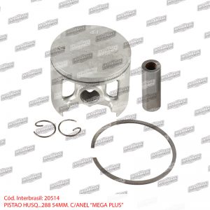 Pistão 54mm com anel Husq. 288 (Mega Plus)