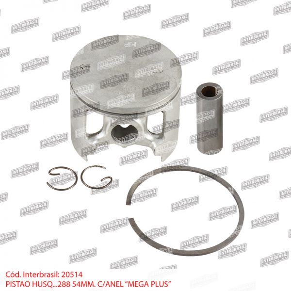 Pistão 54mm com anel Husq. 288 (Mega Plus)