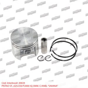 Pistão 42,5mm com anel St. 025 / 250 / T2000 (Savana)