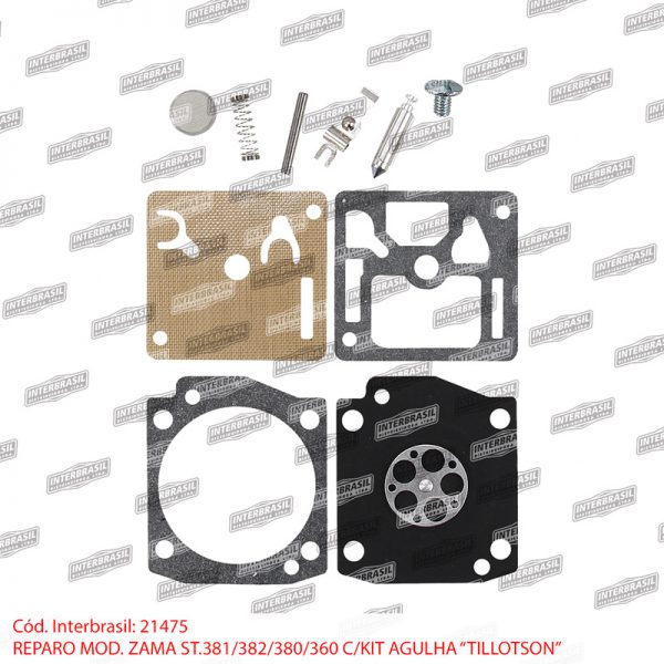 Reparo St. 360 / 380 / 381 / 382 mod. Zama com kit agulha (Tillotson)