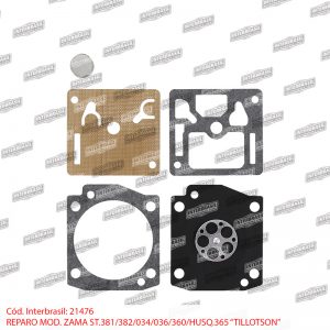 Reparo St. 034 / 036 / 360 / 380 / 381 / 382 / Husq. 365 mod. Zama (Tillotson)