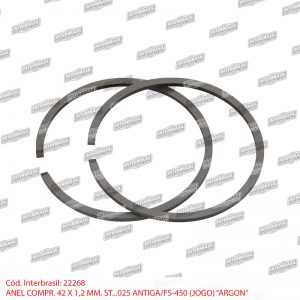 Anel compr. 42x1,2mm St. 025 antiga / FS450 (Argon)