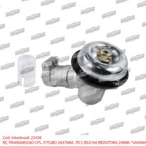 Transmissão cpl. para tubo 26x7mm 7D com bucha redutora 24mm (Savana)